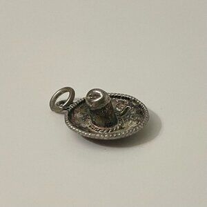 Vintage Mexico Sterling Sombrero Charm EVS
